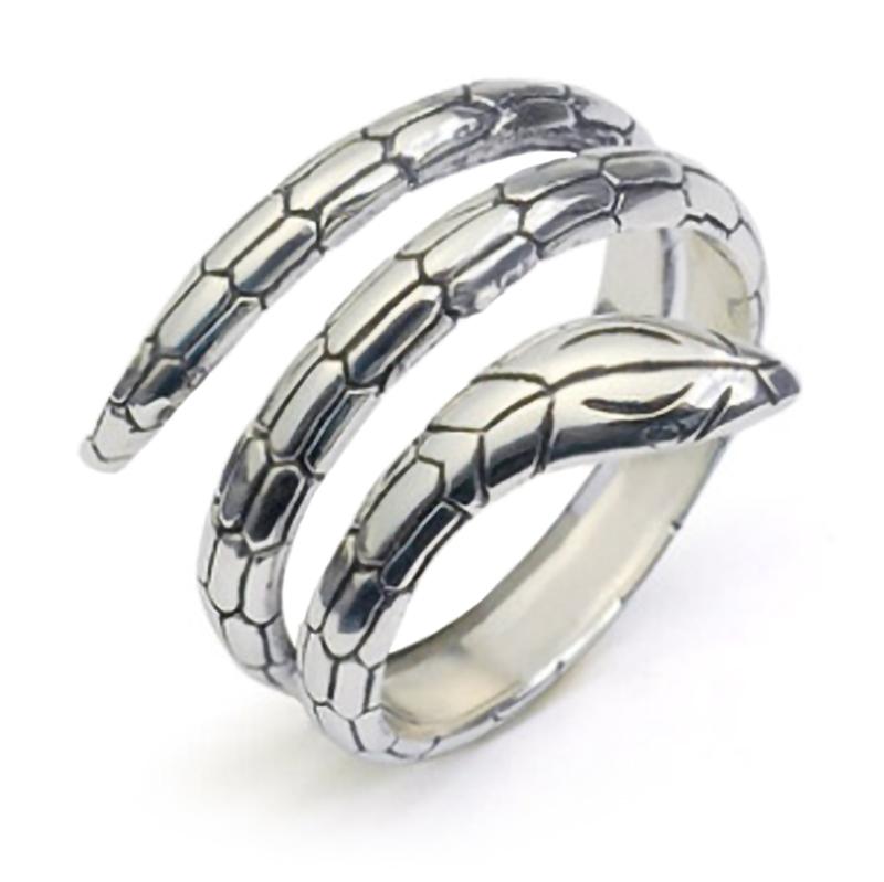 sterling silver serpent ring